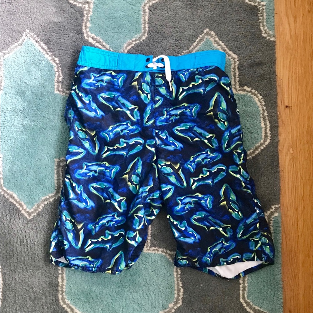 OLD NAVY Bathing Suit Boys XL 14/16 Shark Motif